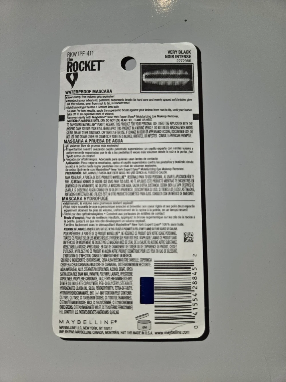 Maybelline The Rocket Waterproof Mascara - Very Black